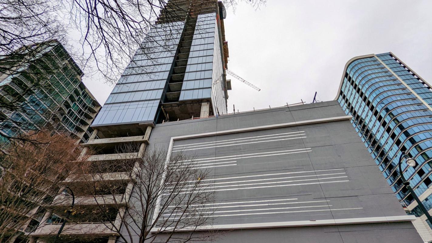 Photos: Midtown's latest high-rise tops out over Peachtree